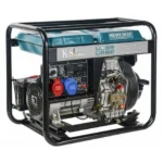 Konner & Sohnen Groupe électrogène 7500W Diesel 230V/400V KS9100HDE -1/3 ATSR – Bleu – Image 2