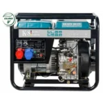 Konner & Sohnen Groupe électrogène 7500W Diesel 230V/400V KS9100HDE -1/3 ATSR – Bleu – Image 3