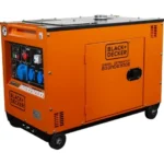 BLACK+DECKER Groupe électrogène 6.3Kw Diesel 230V Insonorisé BXGND6300E – Orange – Image 6