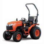 Micro tracteur diesel 4 roues motrices KUBOTA B2261 DW roues agraires 6.00x12 et 95x18.