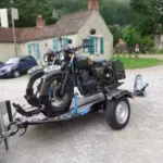 Remorque porte-moto abaissable et pliable 2 motos Cochet noir – Image 2