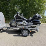 Remorque porte-moto abaissable et pliable Cochet (noir) PTC600kg