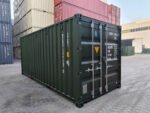 conteneur maritime 20 pieds vert état premier voyage est une solution fiable