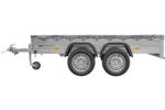 REMORQUE UNITRAILER 264/2 KIPP AVEC ROUE JOCKEY, TIGE DE SUPPORT DE BÂCHE ET BÂCHE PLATE GRISE – Image 3