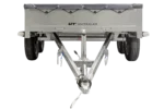 REMORQUE UNITRAILER 264/2 KIPP AVEC ROUE JOCKEY, TIGE DE SUPPORT DE BÂCHE ET BÂCHE PLATE GRISE – Image 5
