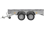 REMORQUE UNITRAILER 264/2 KIPP AVEC ROUE JOCKEY, TIGE DE SUPPORT DE BÂCHE ET BÂCHE PLATE GRISE – Image 4
