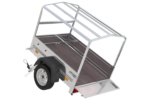 Remorque 1 essieu 150×106 150 KIPP – Bâche, arceau et roue jockey, PTAC 500 kg – Image 5