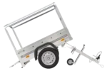 Remorque 1 essieu 150×106 bâche + arceau, PTAC 500 kg Garden Trailer 150 KIPP [avec roue jockey] – Image 7