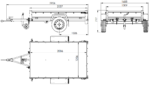 Remorque 750 kg 201 KIPP – 200×125 cm avec bâche haute et arceau – Image 2