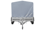 Remorque double essieux 264×150 UNITRAILER GARDEN 265/2 KIPP avec châssis H-1100 et bâche grise – Image 4