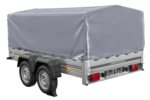 Remorque double essieux UNITRAILER 264/2 KIPP avec bâche grise – Image 4
