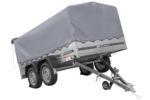 Remorque double essieux UNITRAILER 264/2 KIPP avec bâche grise