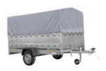 Remorque simple essieu UNITRAILER 264 KIPP avec bâche grise – Image 2