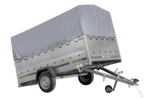 Remorque simple essieu UNITRAILER 264 KIPP avec bâche grise