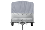 Remorque simple essieu UNITRAILER 264 KIPP avec bâche grise – Image 3