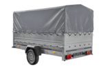 Remorque simple essieu UNITRAILER 264 KIPP avec bâche grise – Image 5