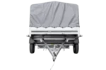 Remorque à un essieu 264×150 UNITRAILER GARDEN 265 KIPP avec arceau H-800 et bâche grise – Image 4