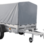 Remorque automobile 200 KIPP – Bâche haute, arceau, roue jockey, PTAC 500 kg