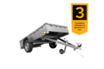 Remorque galvanisée 230×125 Garden Trailer 230 KIPP avec bâche et roue jockey – Image 3