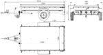 Remorque galvanisée 230×125 Garden Trailer 230 KIPP avec bâche et roue jockey – Image 2