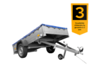 Remorque galvanisée 230×125 Garden Trailer 230 KIPP avec roue jockey et bâche plate – Image 3