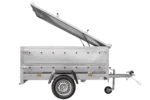 Remorque légère 200×125 UNITRAILER GARDEN 201 KIPP avec côtés BIS et couverture en aluminium – Image 3