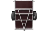 Remorque pliable 750 kg 200 x 125 avec bâche dôme bleue et arceau Garden Trailer 201 KIPP – Image 7