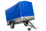 Remorque 230×125 Garden Trailer 230 KIPP avec bâche haute et roue jockey