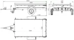 Remorque routière avec bâche haute (110 cm), arceau (110 cm) et roue jockey 230×125 Garden Trailer 230 KIPP – Image 2