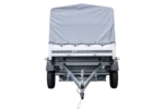 Remorque routière avec bâche haute, arceau H-800 et roue jockey 230×125 Garden Trailer 230 KIPP – Image 7