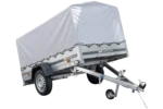 Remorque routière avec bâche haute, arceau H-800 et roue jockey 230×125 Garden Trailer 230 KIPP