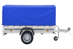 Remorque routière 230 KIPP – Bâche haute bleue, arceau H-800 et roue jockey – Image 6