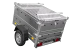 Remorque un essieu 150×106 UNITRAILER GARDEN 150 KIPP avec côtés, ridelles supplementaires et capot en aluminium – Image 7