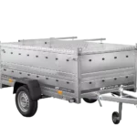 Remorque un essieu 230×125 UNITRAILER GARDEN 230 KIPP avec côtés BIS et couverture en aluminium