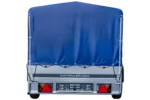 Remorque voiture longue GARDEN TRAILER 264 KIPP avec roue jockey et bâche bleue – Image 3