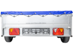 Unitrailer 264/2 KIPP avec roue jockey et bâche bleue – Image 7