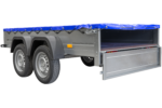 Unitrailer 264/2 KIPP avec roue jockey et bâche bleue – Image 6